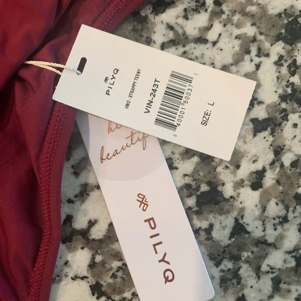 NWT‎ PILYQ Vino Strappy Teeny Bikini Bottom